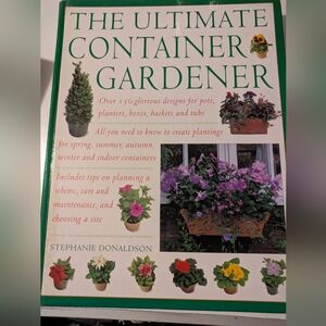 Container Gardener Book — Green White Pink Cover